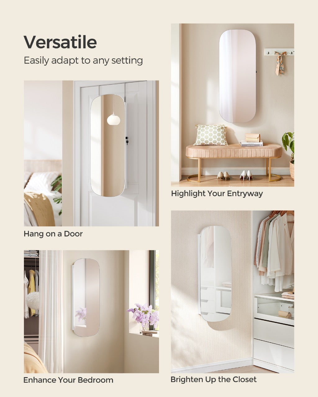 Mirror Jewelry Cabinet