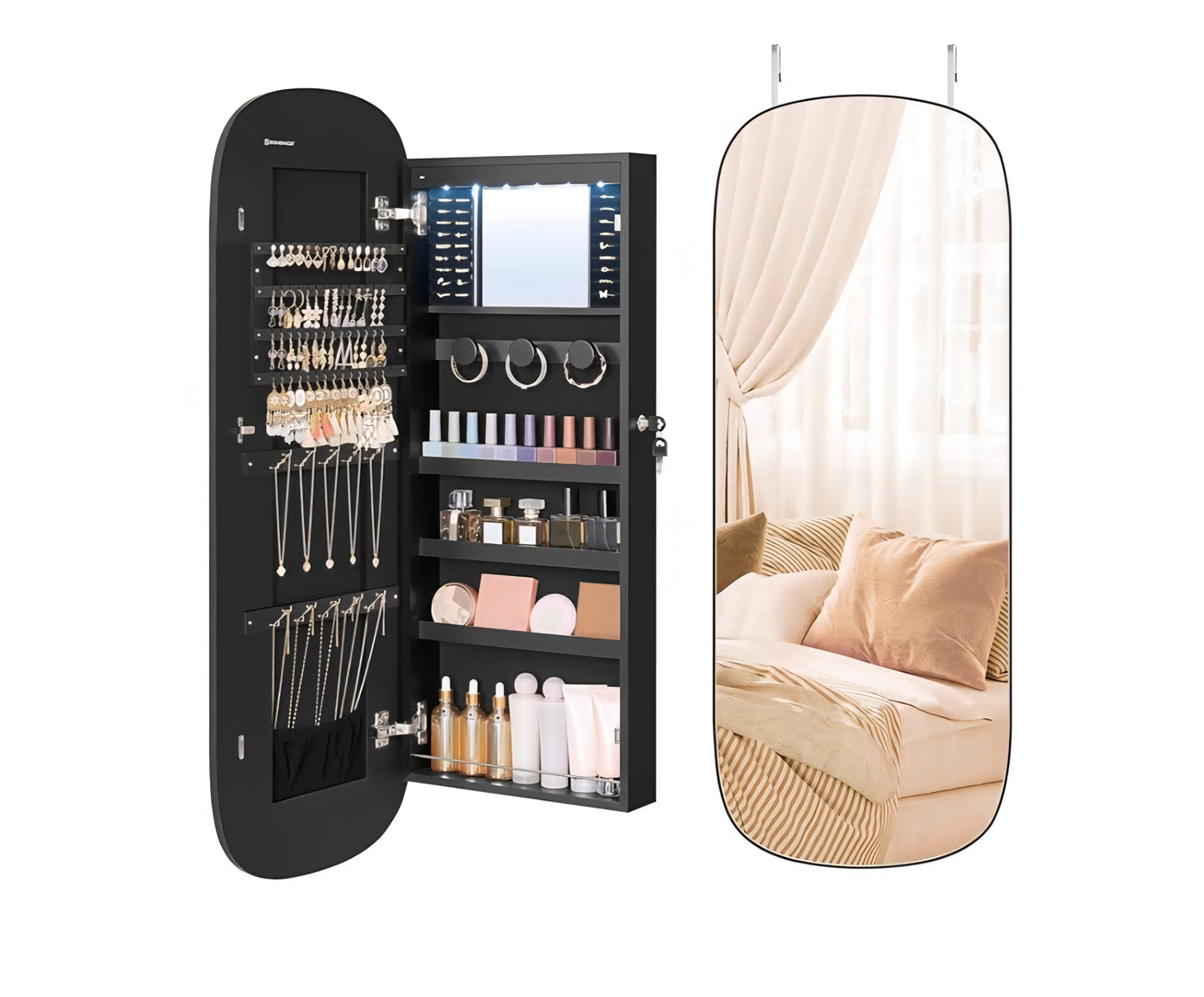 Mirror Jewelry Cabinet