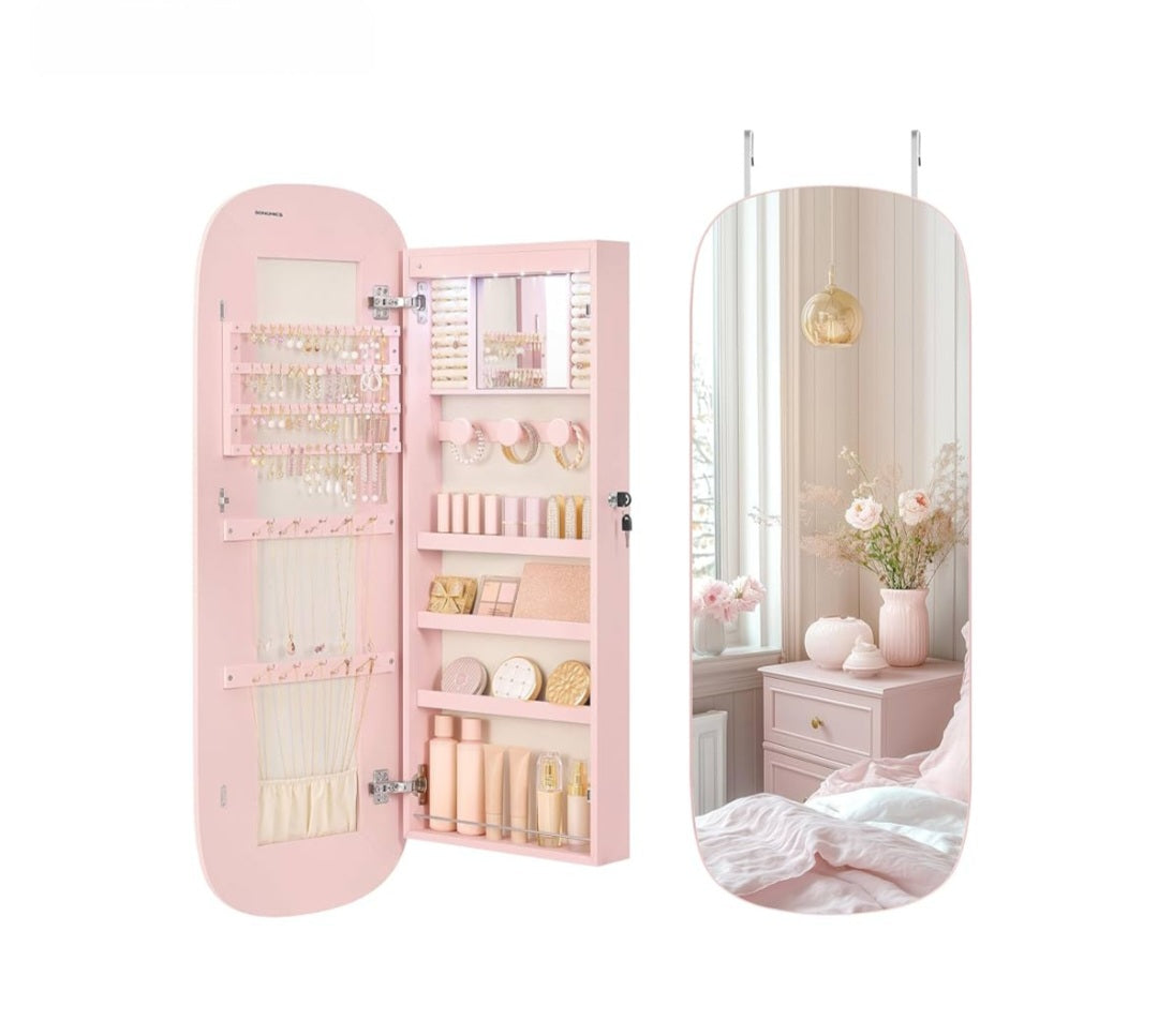 Mirror Jewelry Cabinet